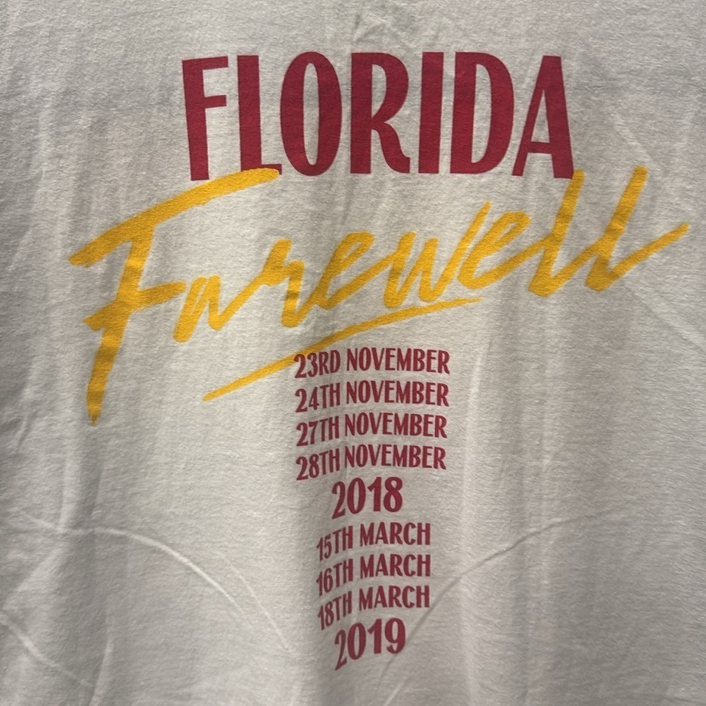 Elton John Florida Farewell Yellow Brick Road Tour Tee. Sz XXL - Picture 4 of 10